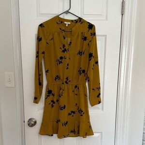 Joie Floral Long Sleeve Dress Size XS